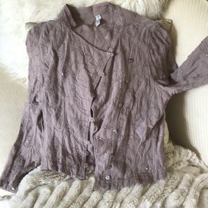 Tanya Sarne beaded silk top